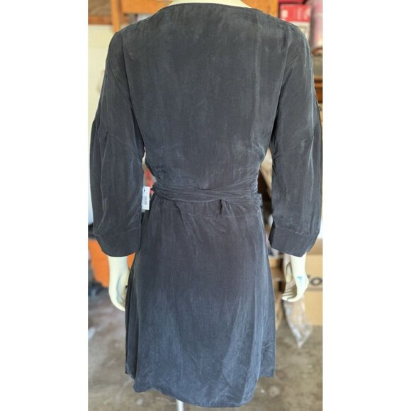 envelope 1976 dress San Diego Black Wrap Minimalist Chic Size 40 NWT $515 - Picture 2 of 16
